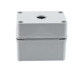 Picture of Pushbutton Enclosure, 1 Hole, 22.5, Polyester, Gray